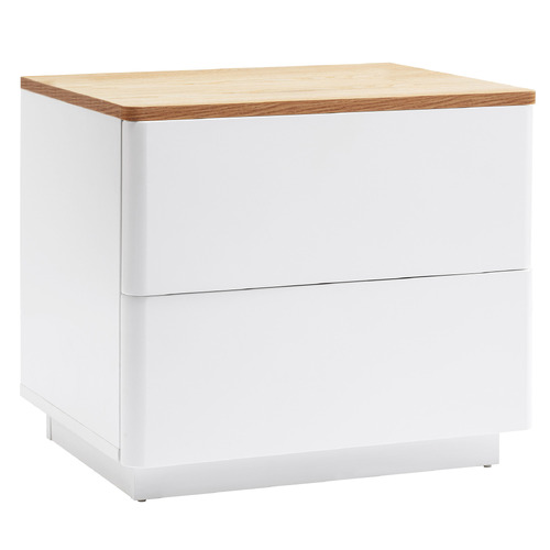 Temple & Webster Brianna 2 Drawer Bedside Table