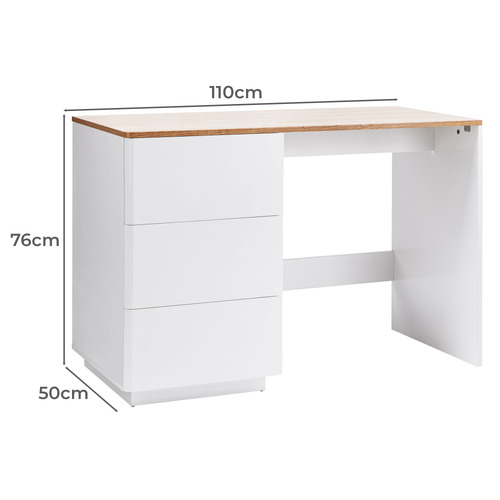 Brianna 3 Drawer Desk