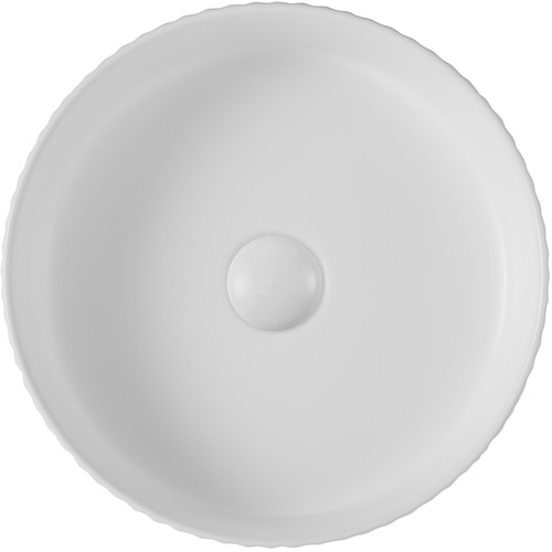 Kiora 360mm White Round Ceramic Above Counter Basin