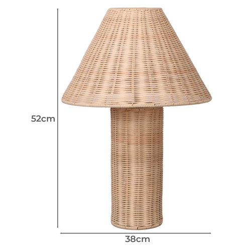 Cove Rattan Table Lamp