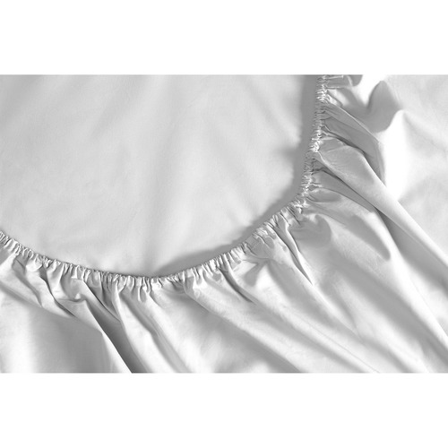 Plain Cotton Fitted Sheet Set