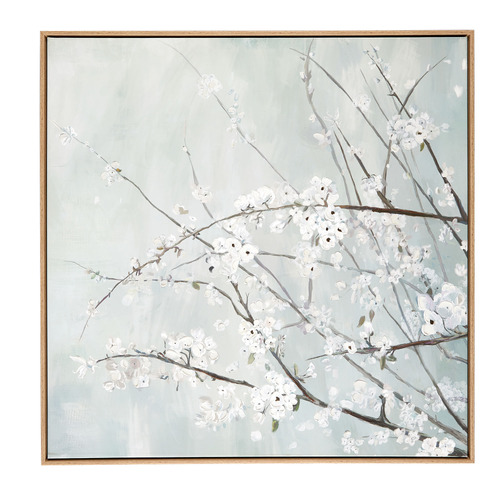 Winter Blossom Framed Canvas Wall Art