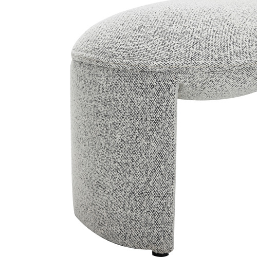 Temple & Webster Leo Boucle Ottoman Bench