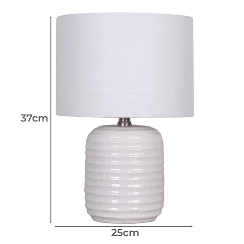 37cm Lani Ceramic Table Lamp