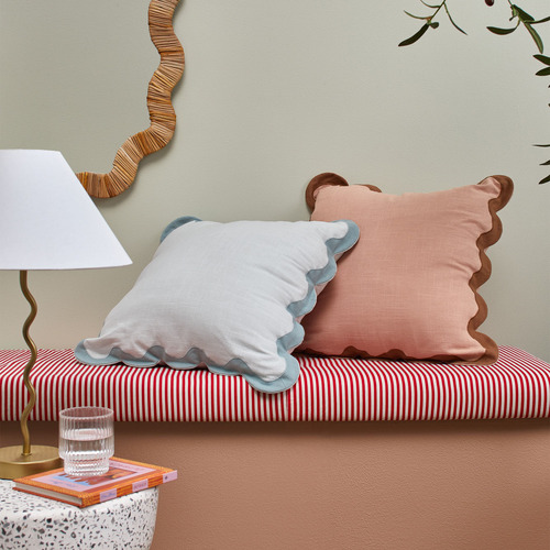 Lucy Wavy Cotton Cushion