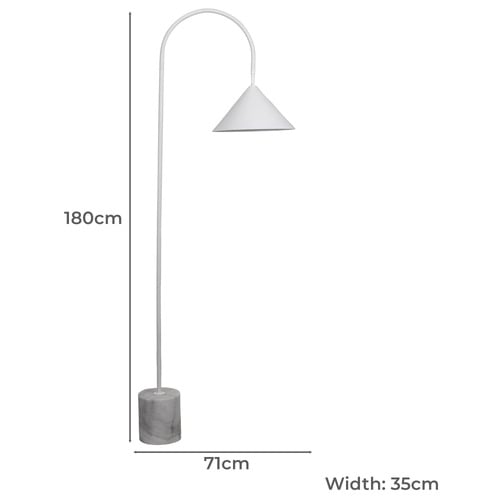 Jarrah Marble Floor Lamp
