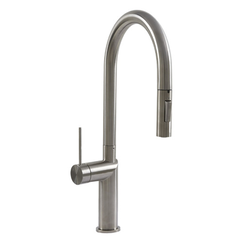 Temple & ster Clovelly Brushed Nickel Gooseneck PullOut Kitchen