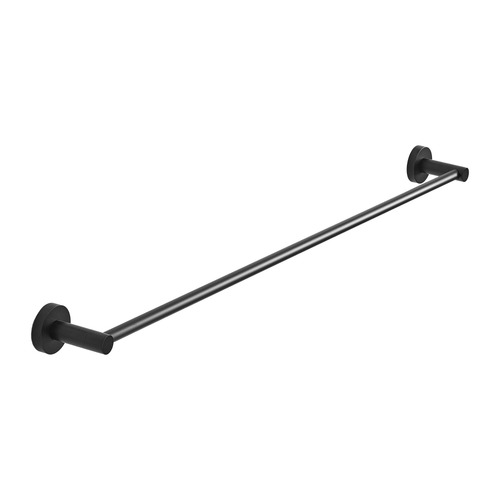 Temple & Webster Clovelly Matte Black 750mm Single Towel Rail