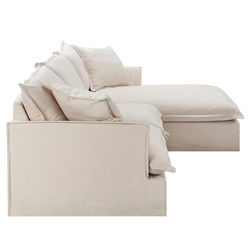 Softy 3 Seater Sofa with Chaise Cover Set
