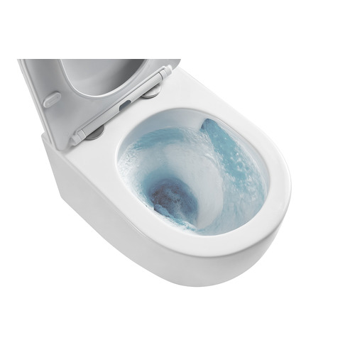 Myles Rimless Quiet Flush Wall-Faced Toilet Pan | Temple & Webster