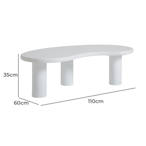 Rowan Curved Mango Wood Coffee Table