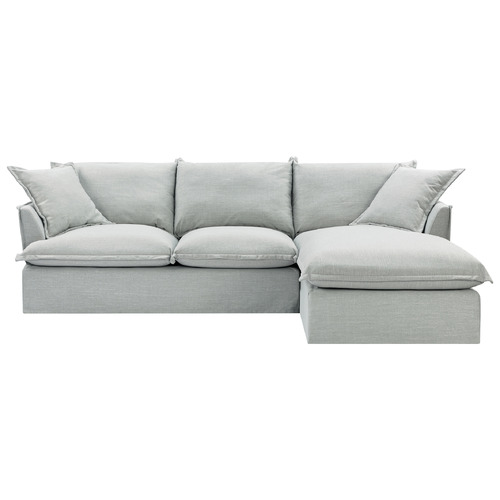 10 Piece Softy 3 Seater Sofa with Chaise Cover Set
