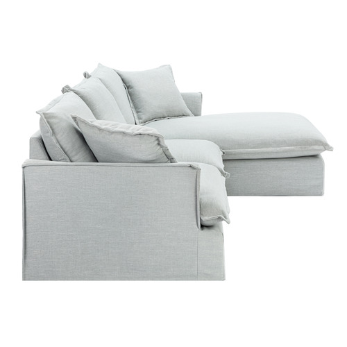 10 Piece Softy 3 Seater Sofa with Chaise Cover Set