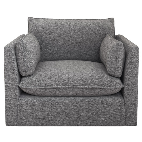 Malibu Upholstered Swivel Armchair