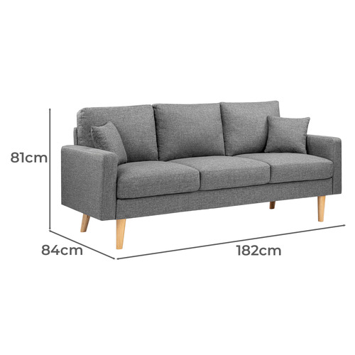 Andor 3 Seater Fabric Sofa