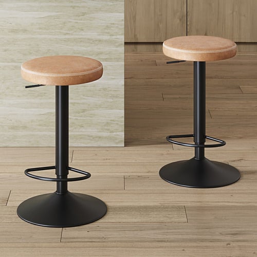 Elwood-Faux-Leather-Adjustable-Bar-Stools