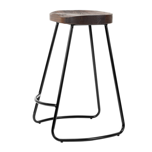 66cm-Premium-Vintage-Style-Elm-Wood-Barstools