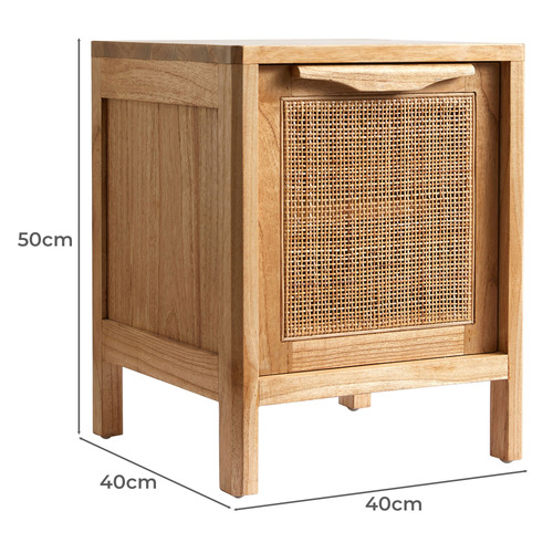 Tabu Mindi Wood Bedside Table
