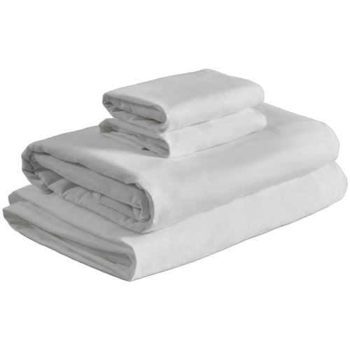4-Piece Flannelette Sheet Set – Soft Brushed Cotton, Thermal, Breathable & Machine Washable