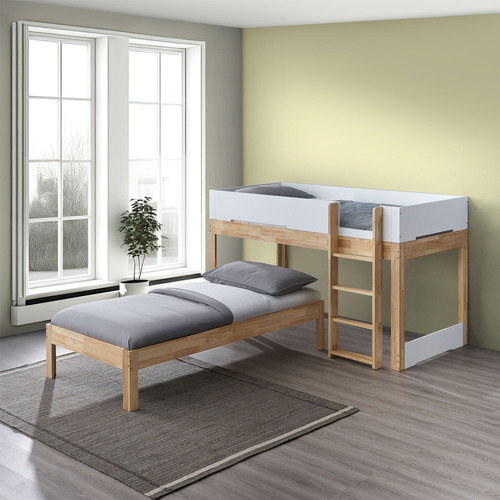 Colby Convertible Single Over Single Bunk Bed