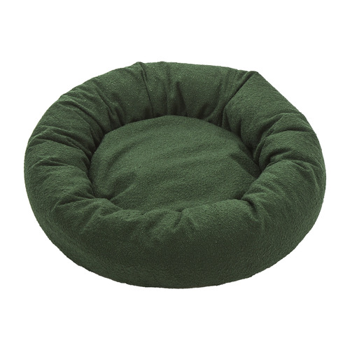 Olive Miri Round Calming Boucle Dog Bed