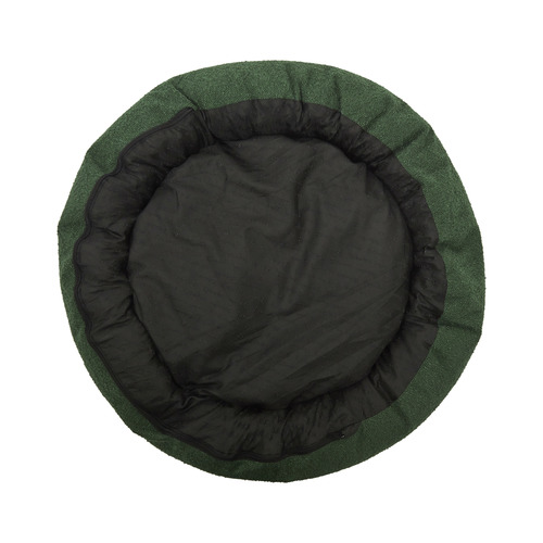 Olive Miri Round Calming Boucle Dog Bed