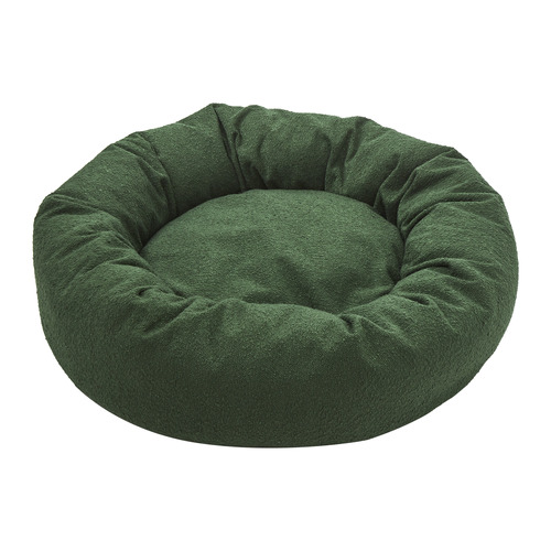 Olive Miri Round Calming Boucle Dog Bed