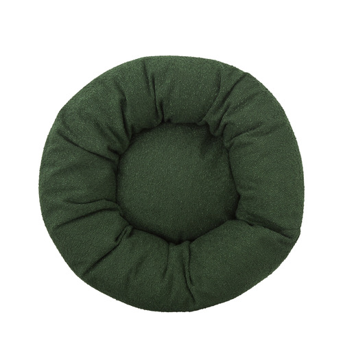 Olive Miri Round Calming Boucle Dog Bed