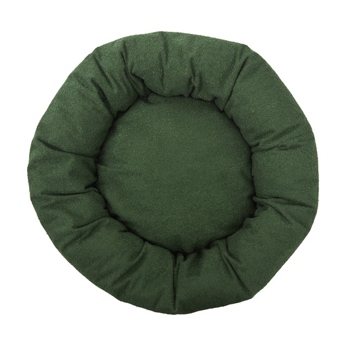 Olive Miri Round Calming Boucle Dog Bed