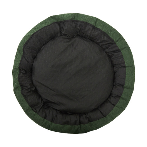 Olive Miri Round Calming Boucle Dog Bed