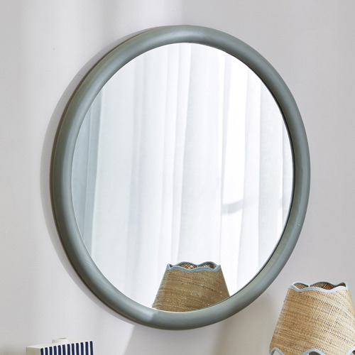 Mikko Round Platane Wood Wall Mirror