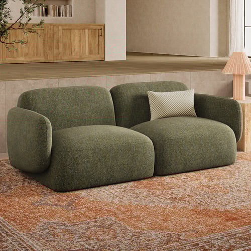 Temple Webster Seater Forest Green Moab Modular Sofa Set