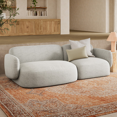 3 Seater Natural Moab Left Chaise Sofa Set