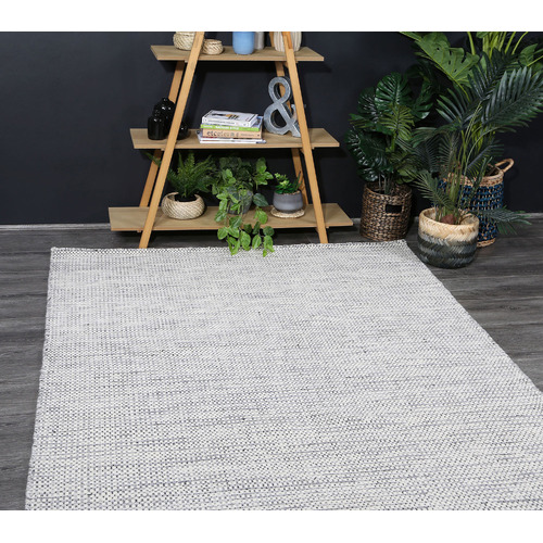 Grey Nordic Reversible Wool Rug