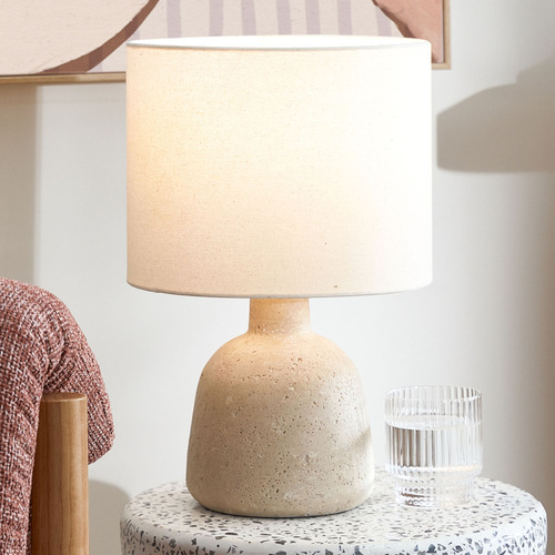 35cm Pallas Cast Stone Table Lamp