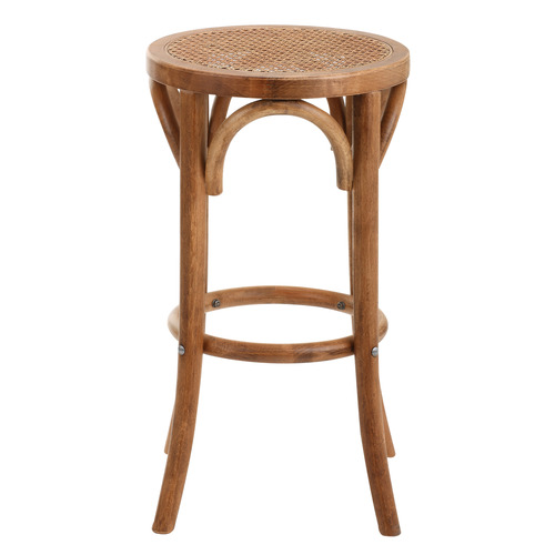 Luca beech wood & rattan barstool sale