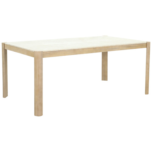 Carla Tavertine-Look Outdoor Dining Table