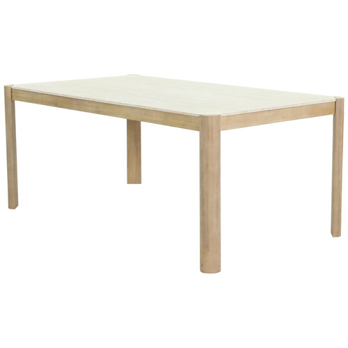 Carla Tavertine-Look Outdoor Dining Table