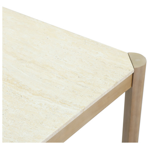 Carla Tavertine-Look Outdoor Dining Table