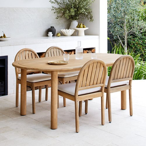 Corfu Acacia Wood Outdoor Dining Table