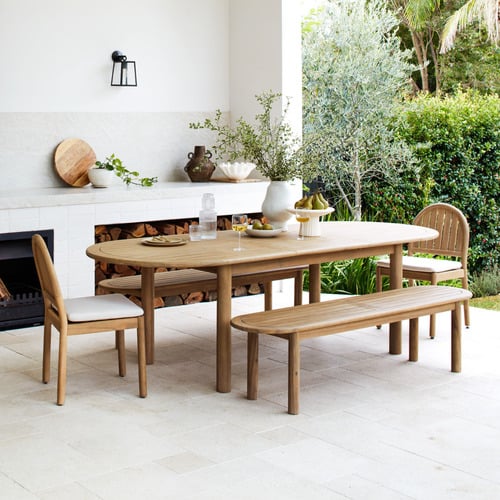 8 Seater Corfu Outdoor Extendable Dining Table