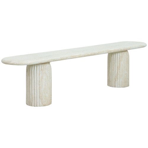 4 Seater Hallie Terrazzo Outdoor Bench