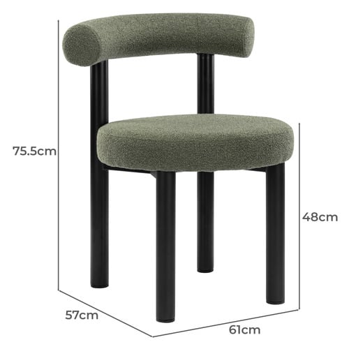 Roselin Boucle Dining Chairs