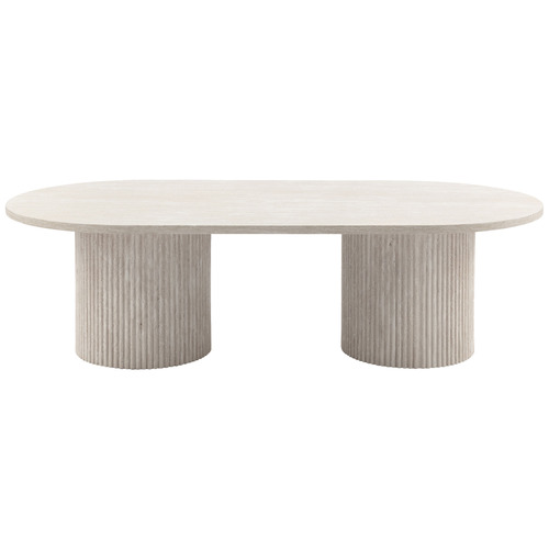 Tilly Travertine-Look Coffee Table