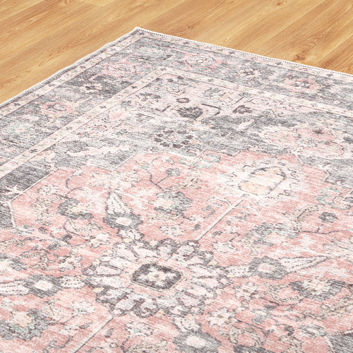 Ishana Vintage-Style Machine Washable Cotton Rug