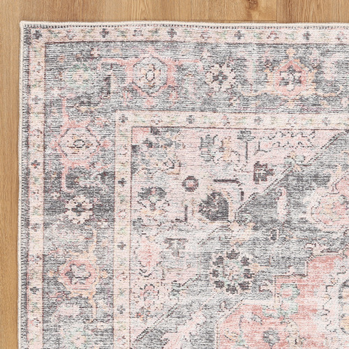 Ishana Vintage-Style Machine Washable Cotton Rug