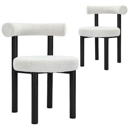 Roselin Boucle Dining Chairs