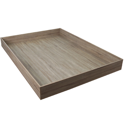 Sonoma Oak & White Levin Solid Wood Single Over Double Bed
