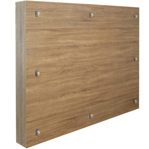 Sonoma Oak & White Levin Solid Wood Single Over Double Bed
