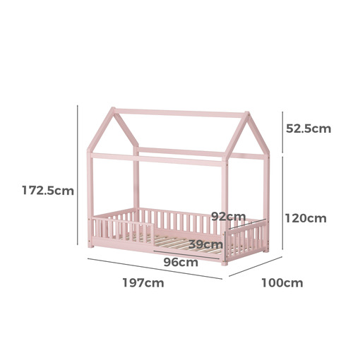 Luther Single Kids' House Bed Frame